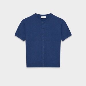 Bare Cashmere Shortsleeve Crew Cardigan